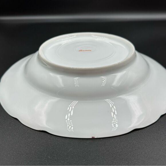 Leonard Vienna Austria Blue Yellow Floral Design Fine China 10” Dinner Plate - Picture 6 of 11